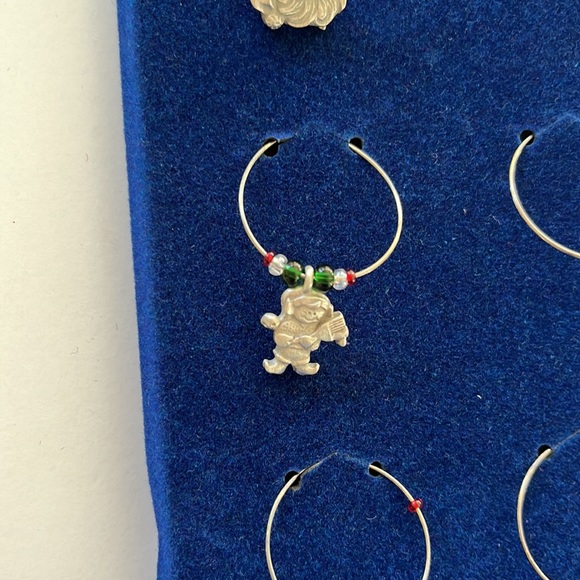 LINDSAY CLAIRE Christmas Themed Fine Pewter Stemware Charms - Picture 7 of 12